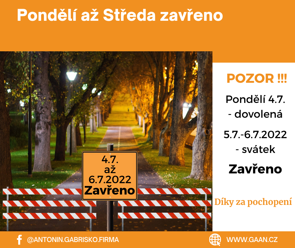 Dovolená a svátky